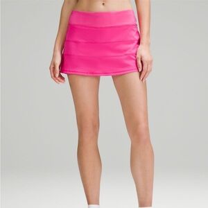 NWT Lululemon Sonic Pink Pace Rival mid-rise Skirt